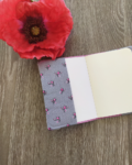 CARNET A6-PETITE FLEUR-FOND GRIS-2