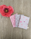 CARNET A6-TRIO GRIS ROSE