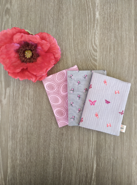 CARNET A6-TRIO GRIS ROSE