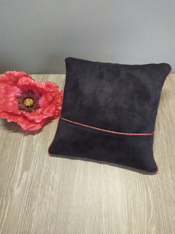 ST VALENTIN-MINI COUSSIN-LOVE VELOURS-DOS