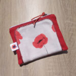 COQUELICOT FOND BLANC-ROUGE